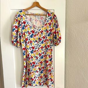 Floral Puff Sleeve Dress